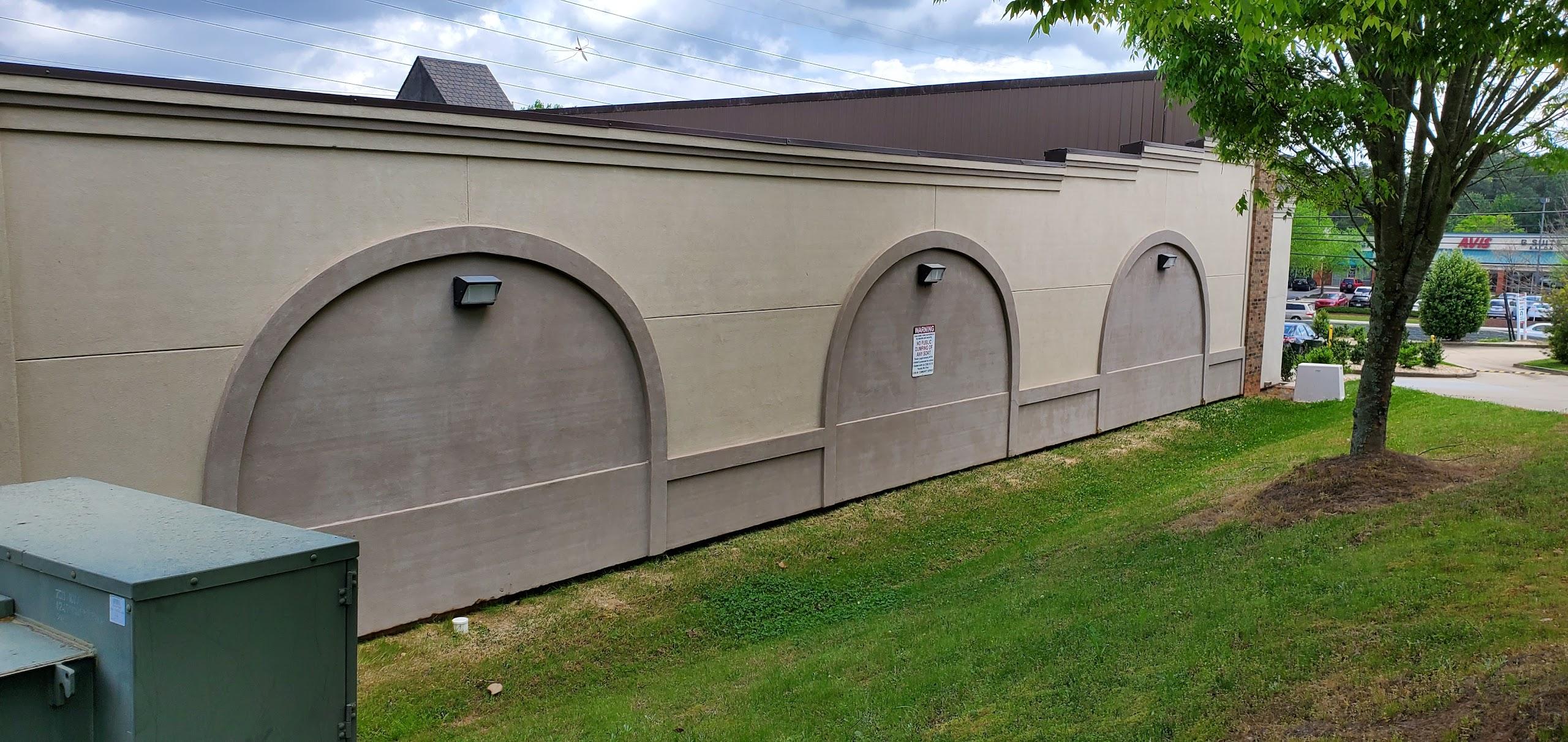 After - Commercial building wall cleaning