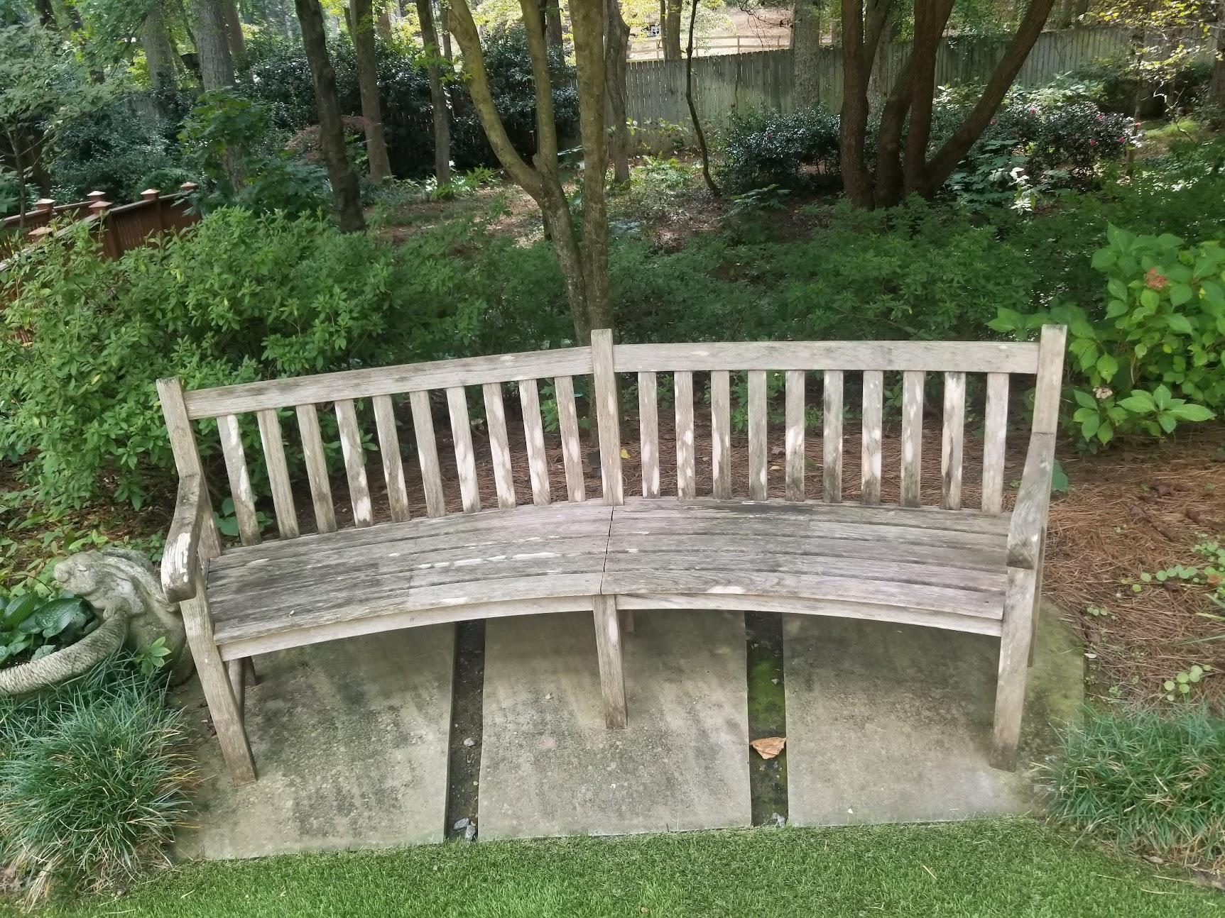 Before - Outdoor furniture cleaning transformation