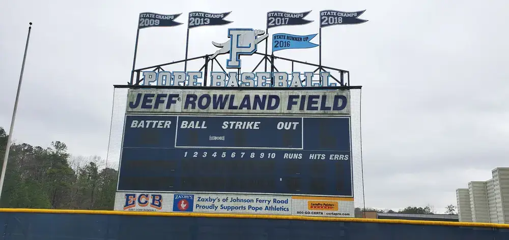 Before - Baseball Field Sign